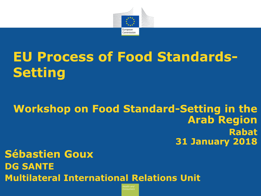EU Process of Food Standards-Setting