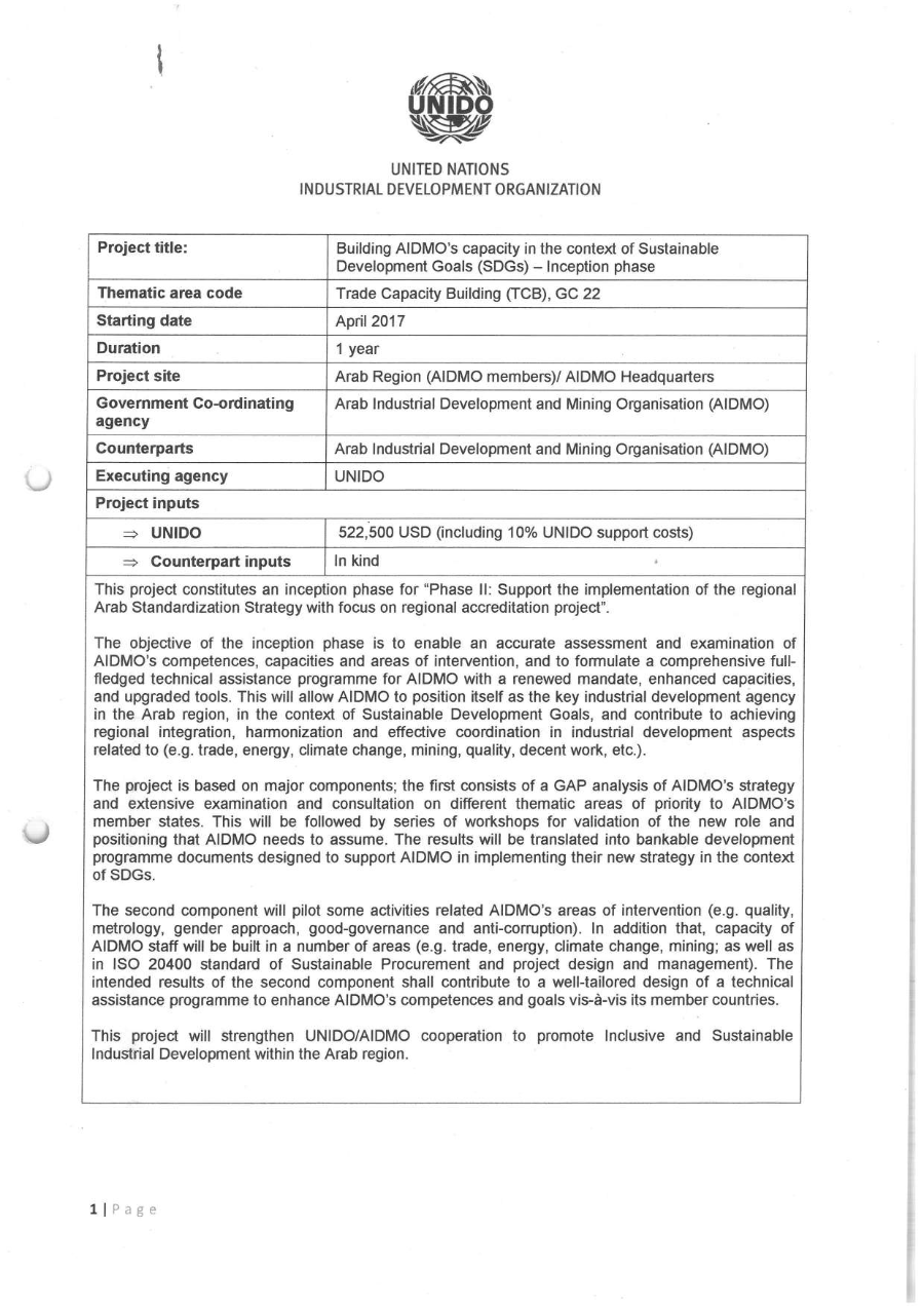 Building aidsmo's capacity in the context of sustainble development Goals