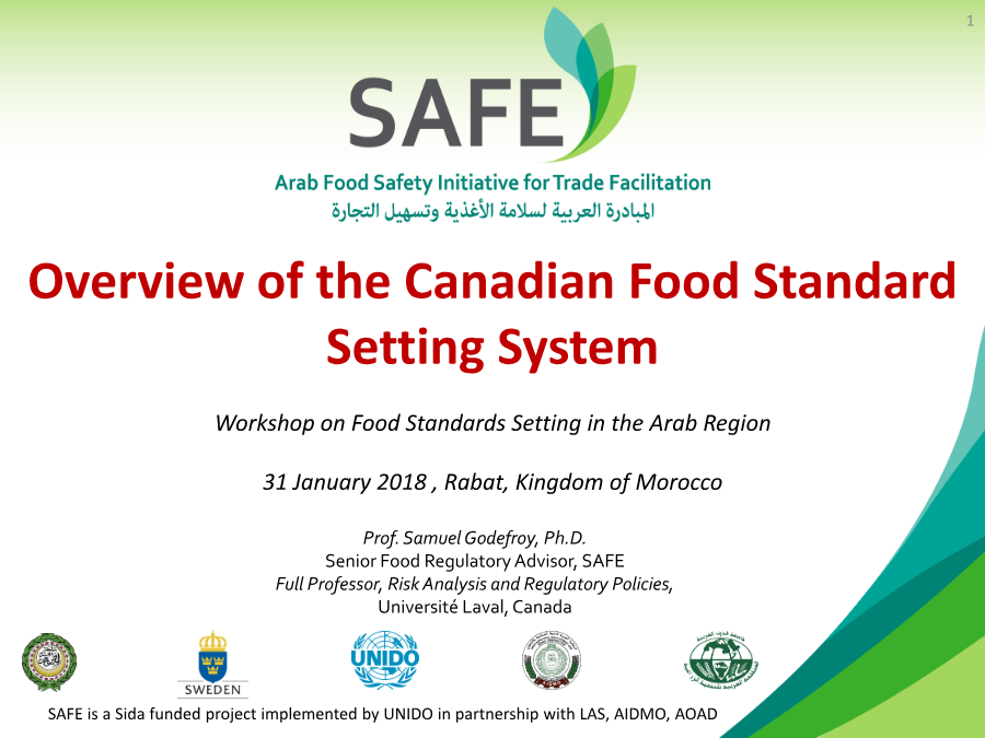 Overview of the Canadian Food Standard Setting System