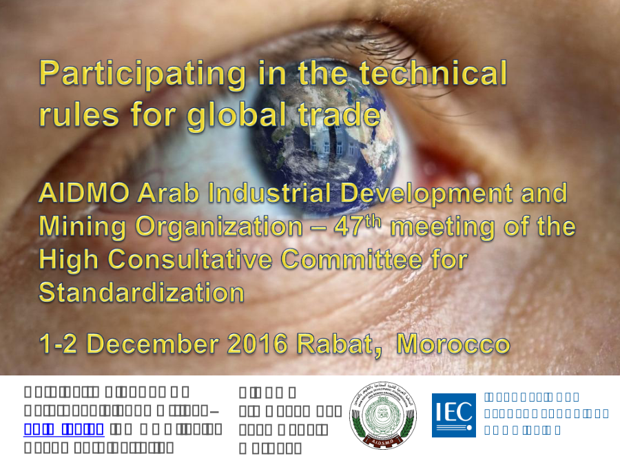 Participating in the technical rules for global trade